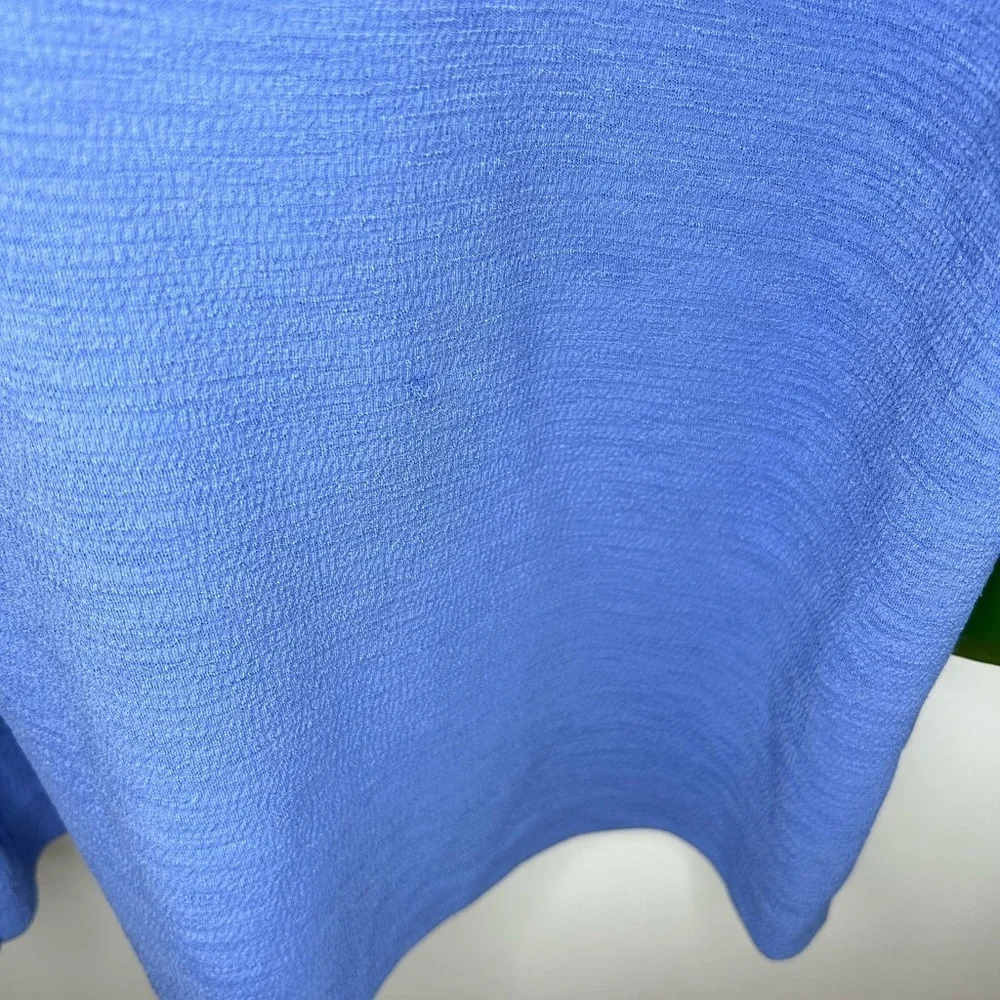 Adrianna Papell Blue Tie-Front Wrap Dress – Size 10 - Picture 6 of 12